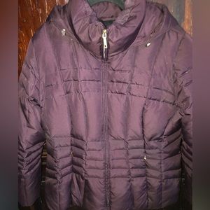 Women’s Exquisite Calvin Klein Sz XL Plum Puffer Coat Fill 60%down/40%feathers